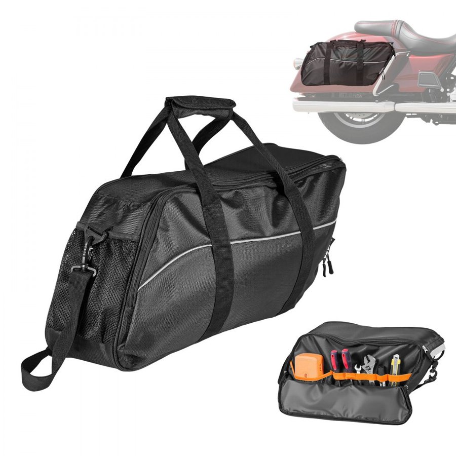 VEVOR Saddlebags for Motorcycle – 18L Liner, Fit 1993–2022