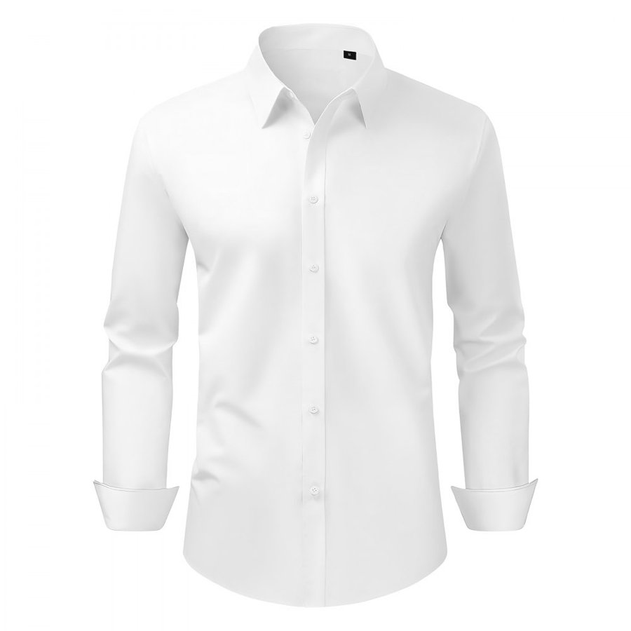 VEVOR Wrinkle Free White Dress Shirt – M, L, and XL Sizes