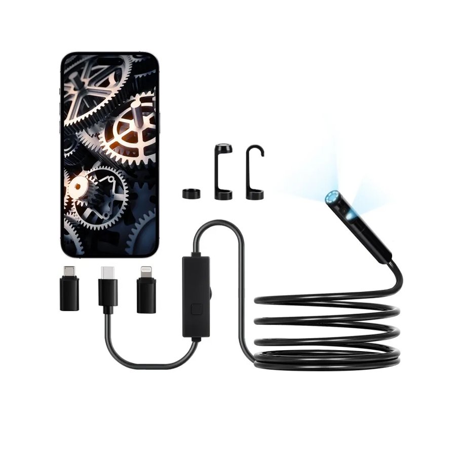 VEVOR Phone Camera Snake – 2 Lens, 10FT Waterproof Endoscope