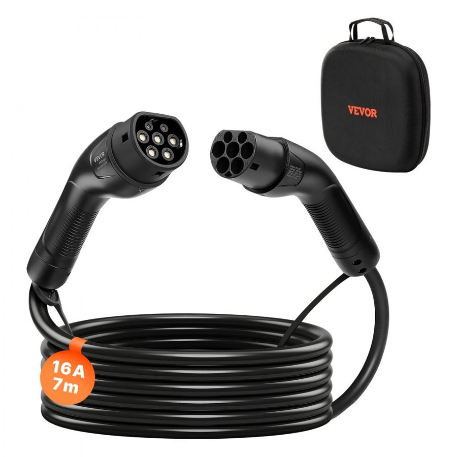 VEVOR Type 2 EV Charge Cable – 7m, 11kW, 16A