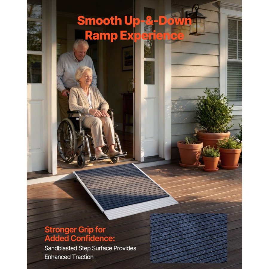 VEVOR Threshold Ramps for Doorways – 915x915mm, 317.5kg