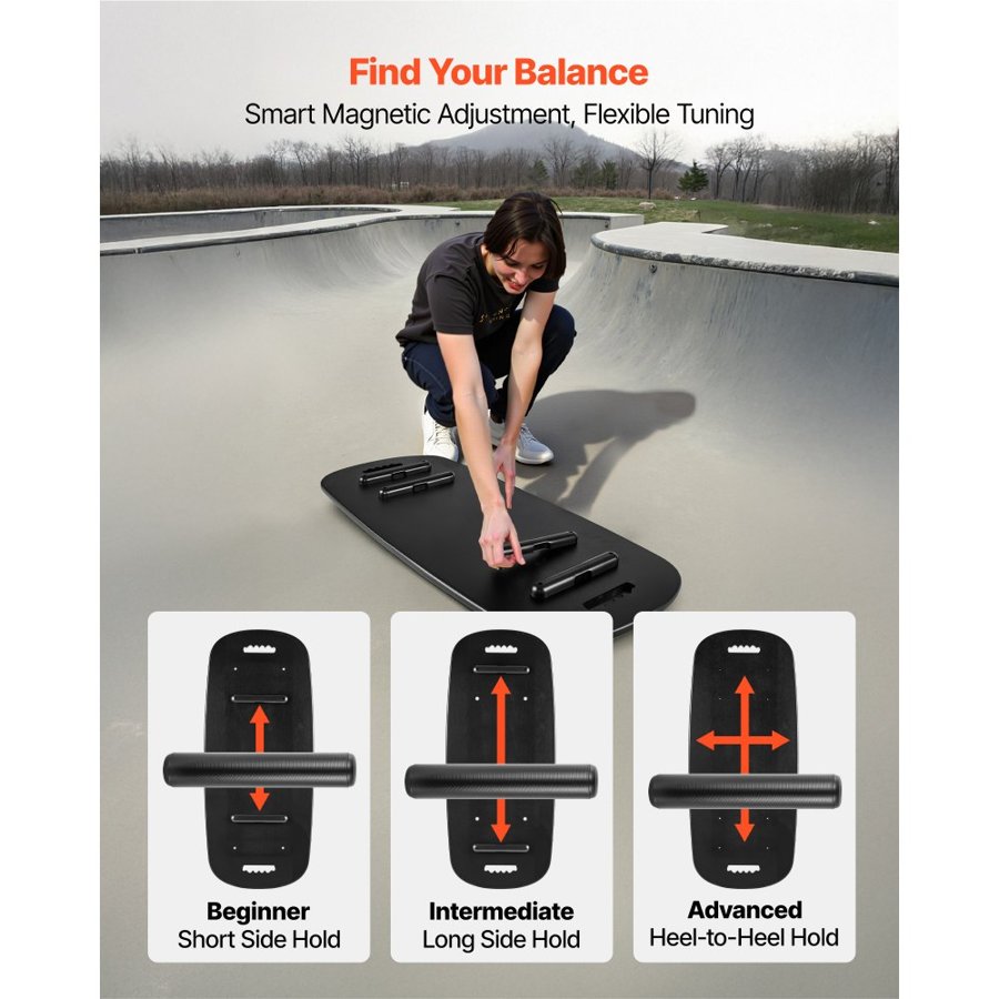 VEVOR Balance Board for Adults – 2-in-1 Trainer, 441 lbs cap