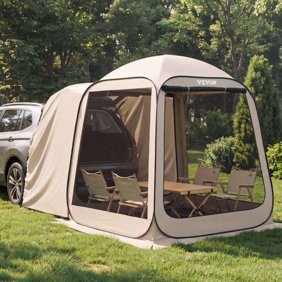 VEVOR SUV Popup Tent – 6 x 6 FT, 4-6 Person, 360°, 300D