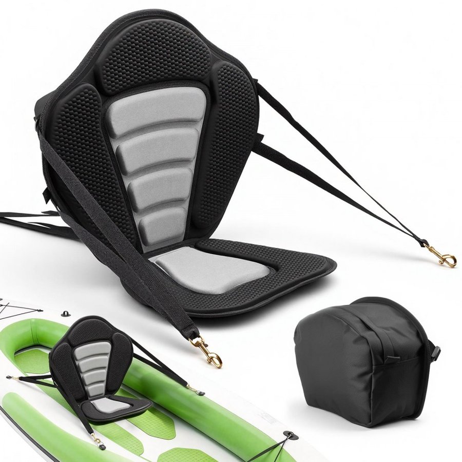 VEVOR Kayak Seat with Back Support – 0.5" EVA Foam, 4-Way