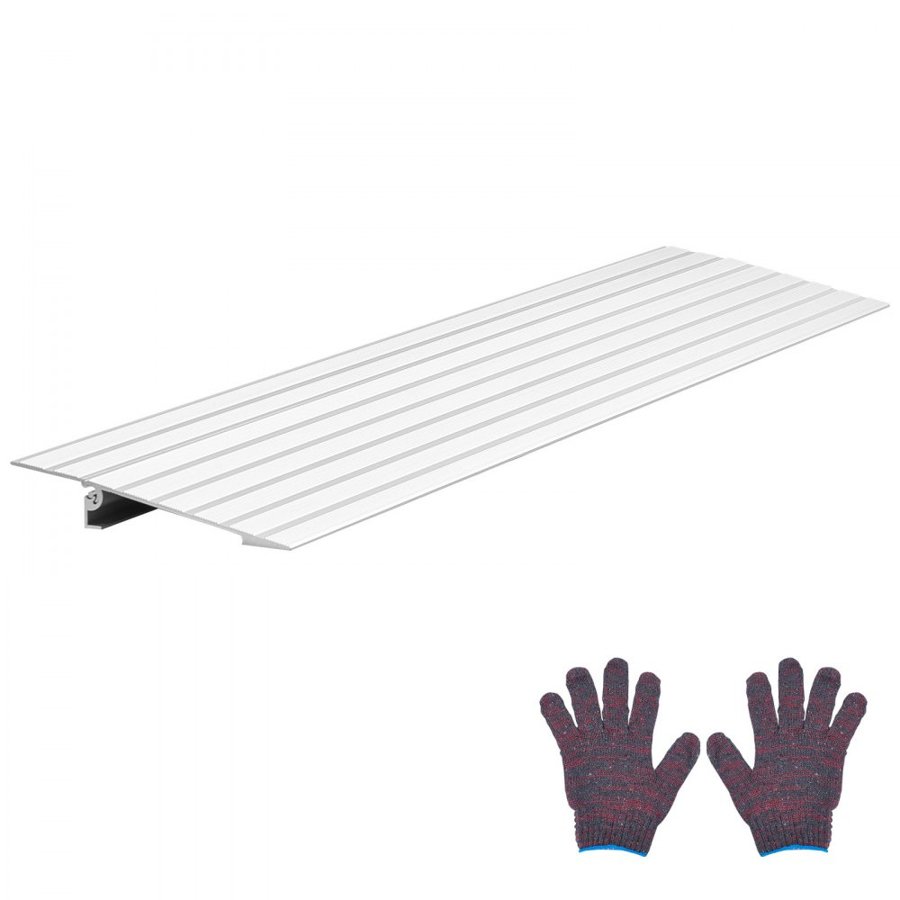 VEVOR Aluminum Threshold Ramp – 1-Inch Rise, 800 lbs Load