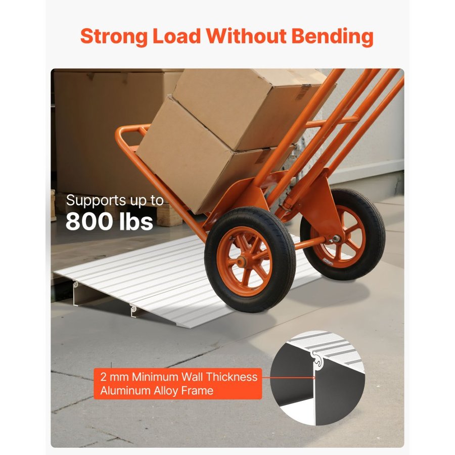 VEVOR Ramps for Door Thresholds – 2in Rise, 800 lb Capacity