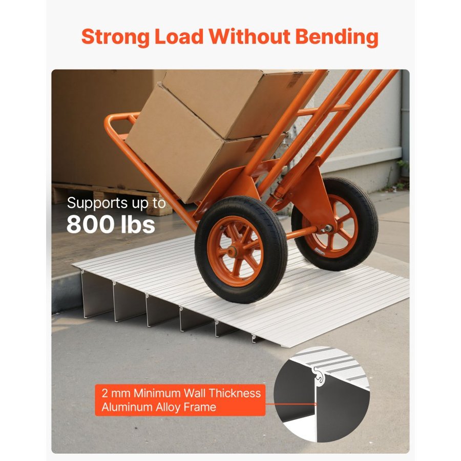 VEVOR Front Door Handicap Ramp – 6 Inch Rise, 800 lbs
