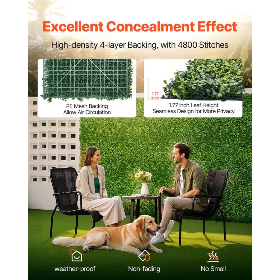 VEVOR Artificial Grass Panels - 40 x 120 Inch Milan Grass