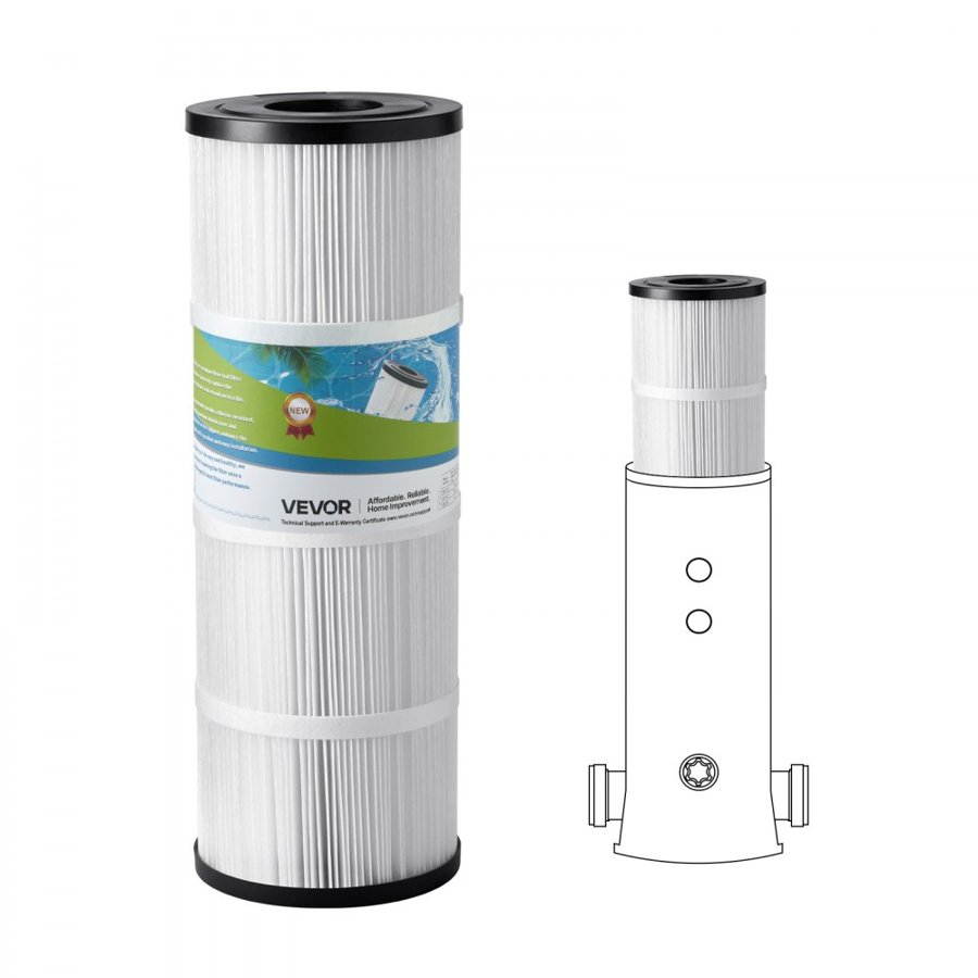 VEVOR Cartridge Filter for Inground Pool – 50 Sq. Ft, 20"