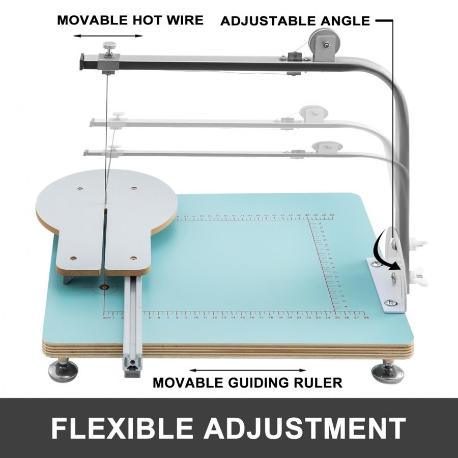 VEVOR Electric Foam Cutting Machine Hot Wire Foam Cutter Polystyrene Styrofoam Sponge Cutting Tool Kit