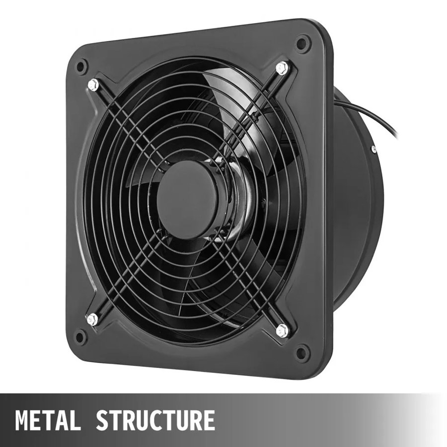 VEVOR 12 Inch Industrial Ventilation Extractor ventilation fan commercial air blower fan Metal Axial Exhaust 300MM Air Puller Fan (300MM/12 Inch)