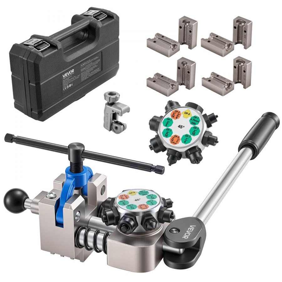 VEVOR Bubble Brake Line Flaring Tool – 45°,4 Die Kit