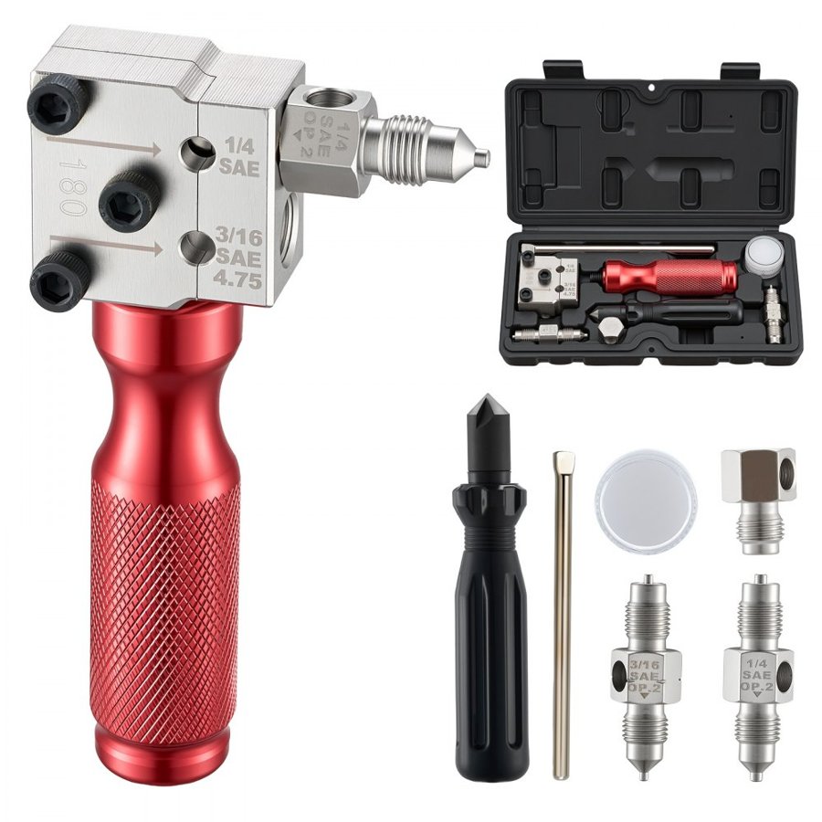 VEVOR Flaring Tool Kit for Brake Lines – 45°, 3/16" & 1/4"
