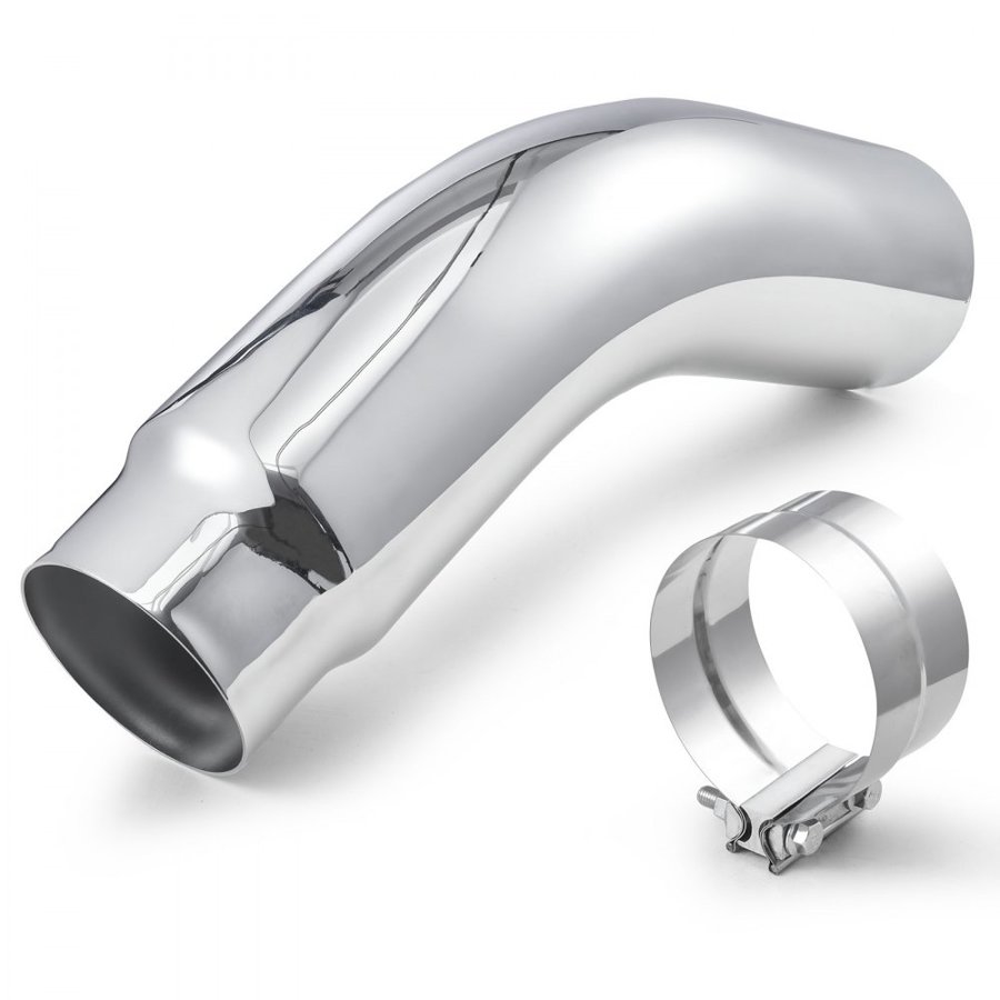VEVOR 5 to 6 Inch Exhaust Tip Elbow – 23 in Chrome Turn-Down
