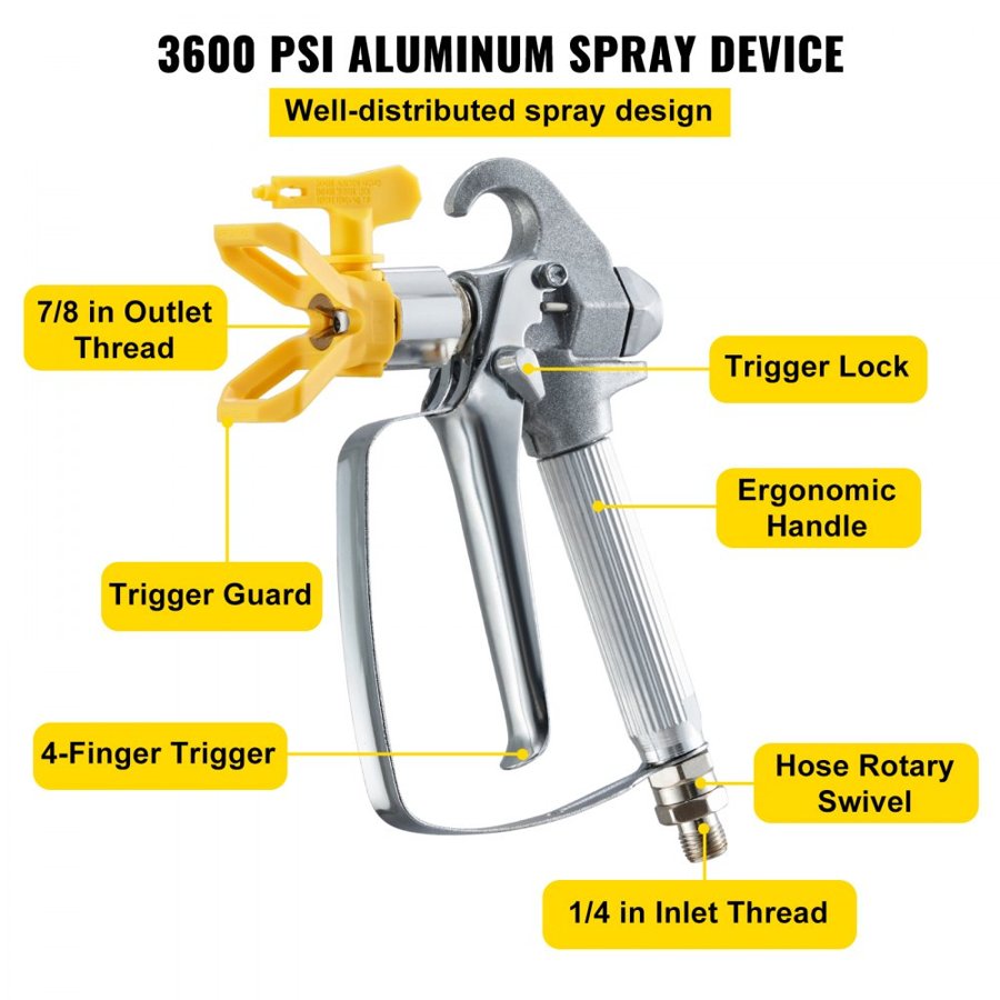 VEVOR Airless Spray Painting Machine with Hose — 3600 PSI
