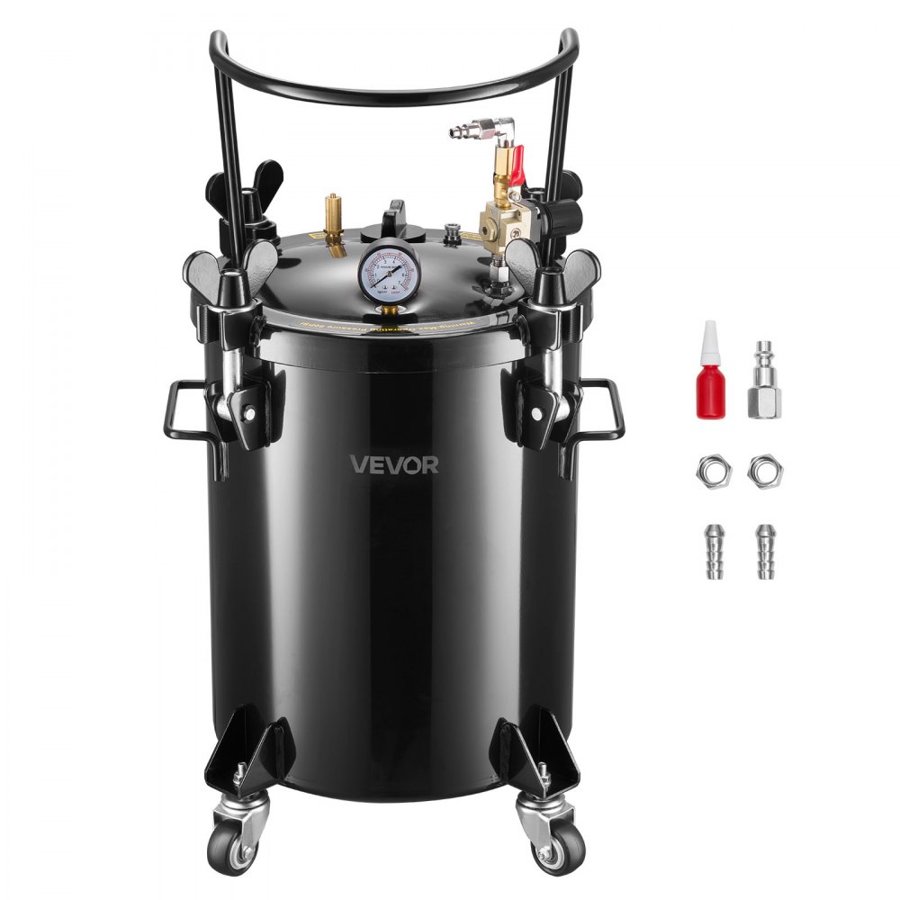 VEVOR Spray Paint Pressure Pot – 30L, 80PSI, 315mm, Manual