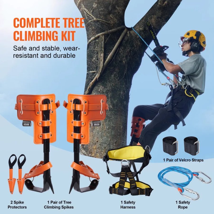 VEVOR Climbing Spikes for Trees – Alloy Steel, 350 lbs Set