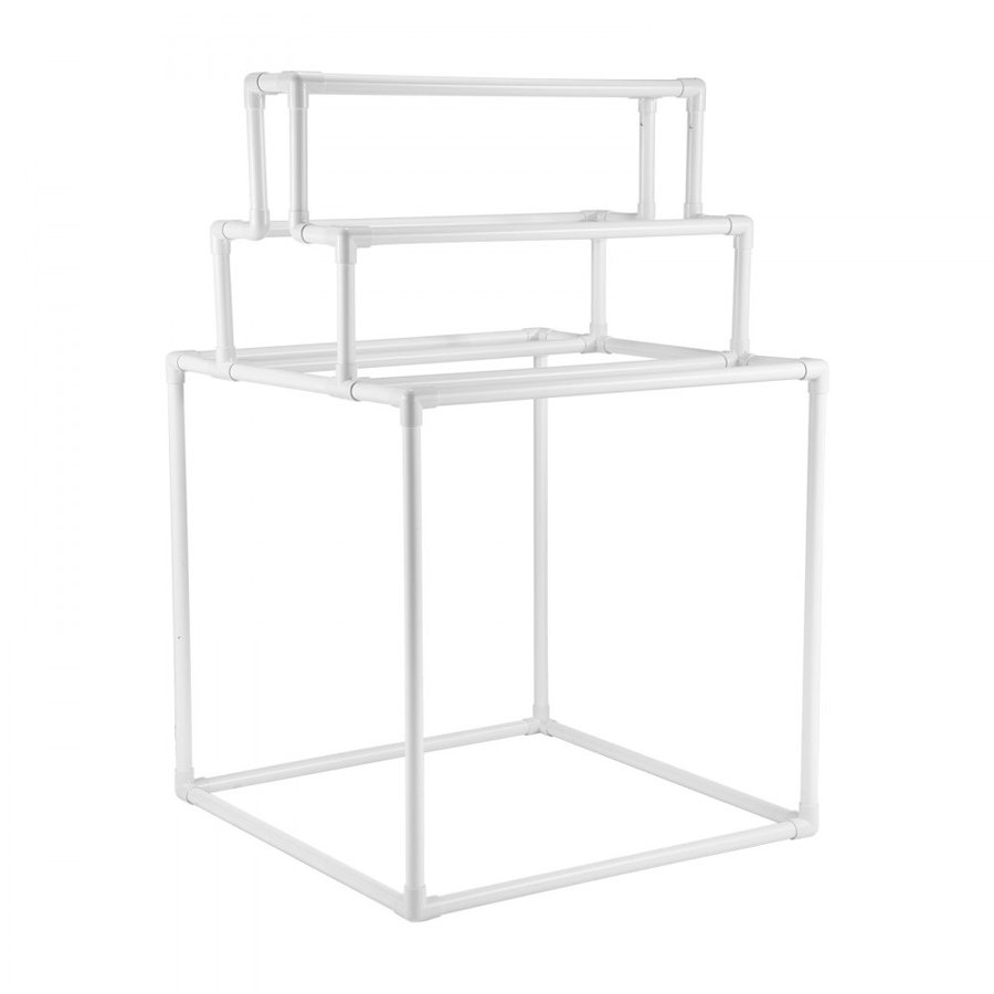 VEVOR Towel Rack, 8 Bars Outdoor PVC Towel Holder, Freestanding Pool Towel Hanger Stand Next to Hot Tub, Outdoor Indoor Quilt Drying Rack Organizer, Ideal for Poolside, Bathroom, Spa, White