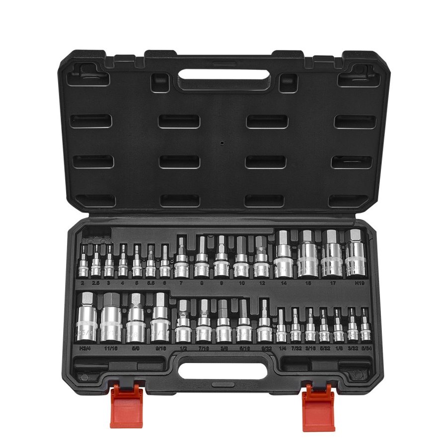 VEVOR Hex Wrench Bit Socket Set – 32-Piece, S2 & CR-V Steel