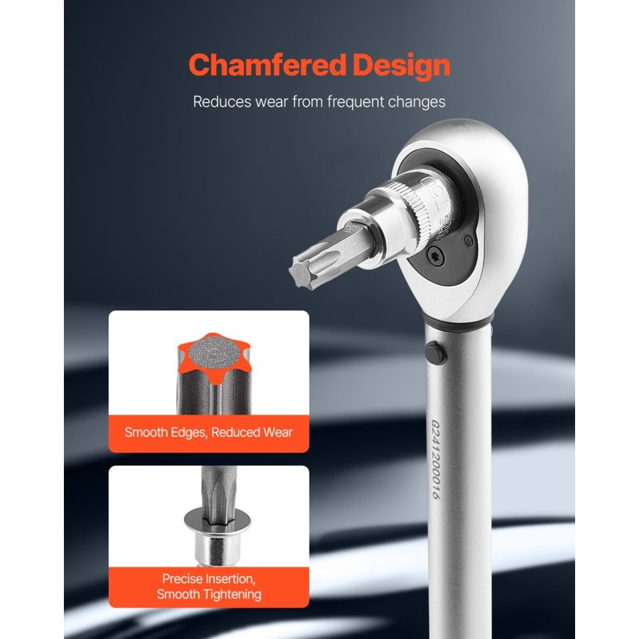 VEVOR Socket Star Set – 13-Piece, T8-T60, S2 Steel, 3 Drives