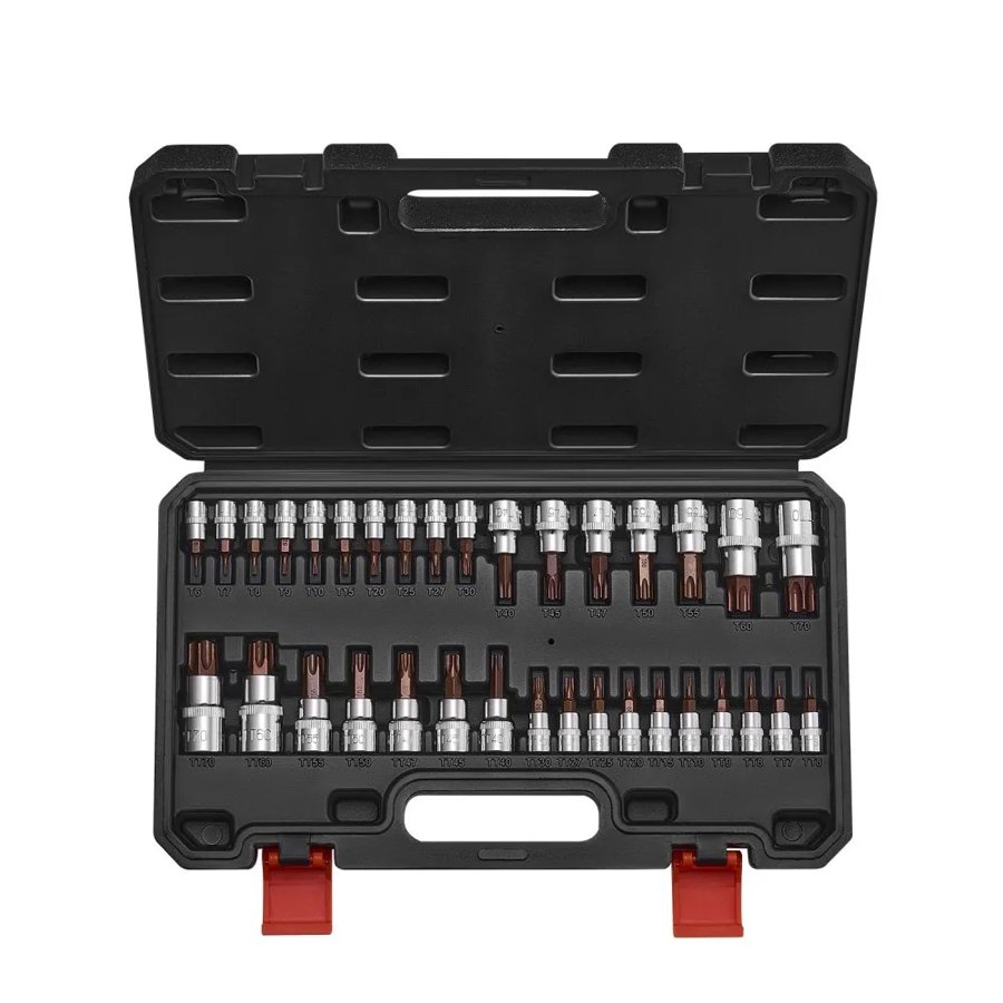 VEVOR Torx Bit Socket Set – 34-Piece, T6–T70, S2 Steel