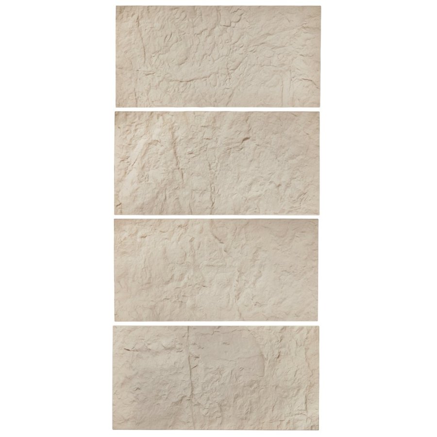 VEVOR 3D Wall Panels, 4 Pack 48 x 24 in PU Natural Stone Imitation Wall Art Tiles, 32 Sq.Ft Coverage Accent Wall Panel, Interior Home Decor for Ceiling, Bedroom, Living & Gaming Room, Stone Yellow