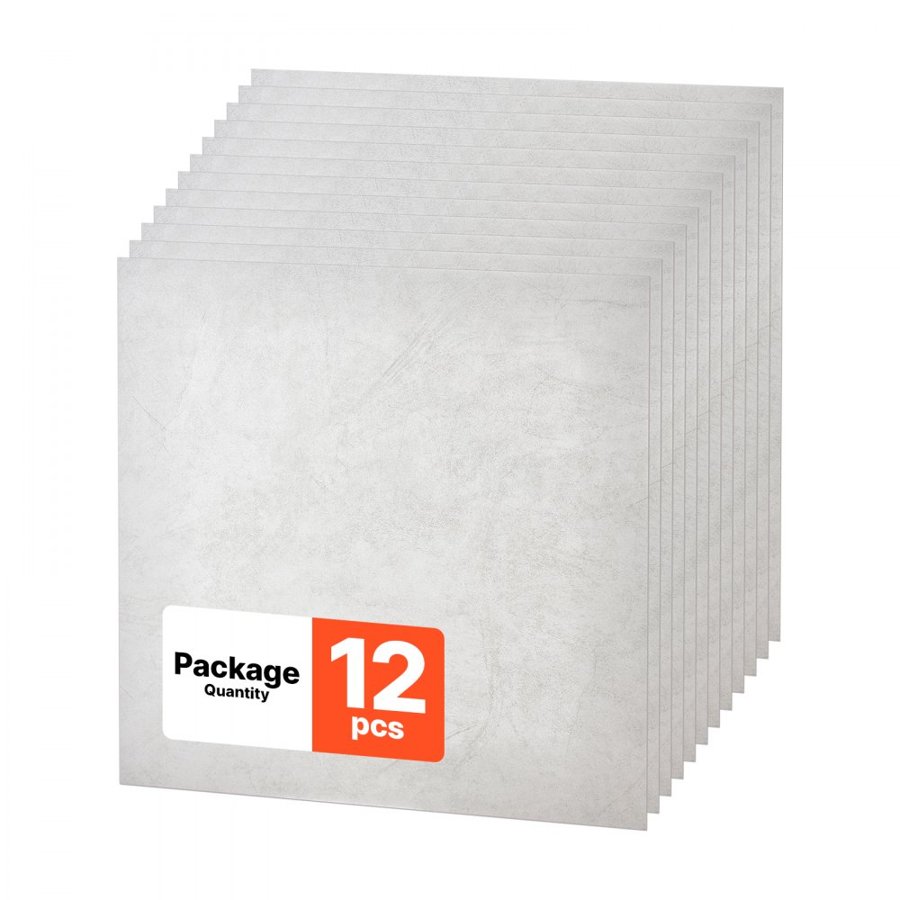 VEVOR PVC Drop Ceiling Tiles – 605 x 605 mm, 12-Pack, 4.9 mm