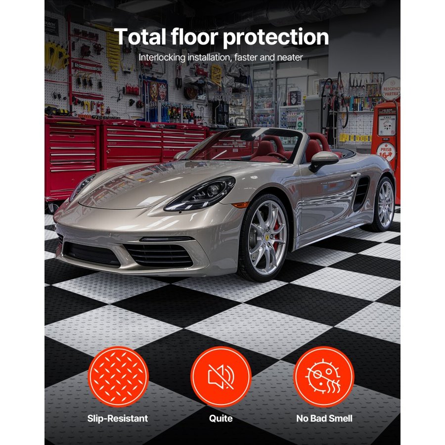 VEVOR Interlocking Floor Tiles for Garage – 20.2", 16 Pack