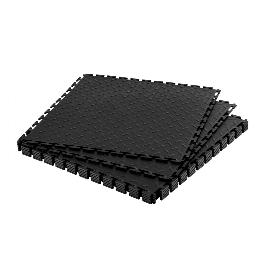 VEVOR Diamond Plate Floor Tile – 20.2" x 20.2", 5mm, 8 Pack