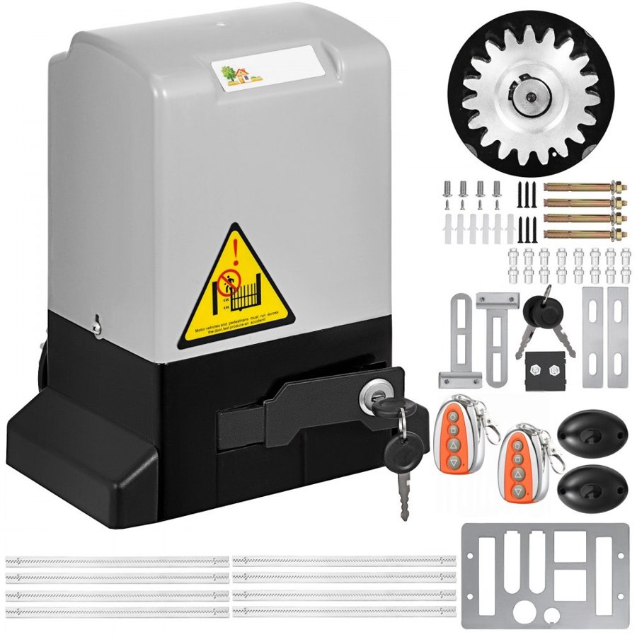 VEVOR Automatic Sliding Gate Opener Kit – 600kg, 2 Remote