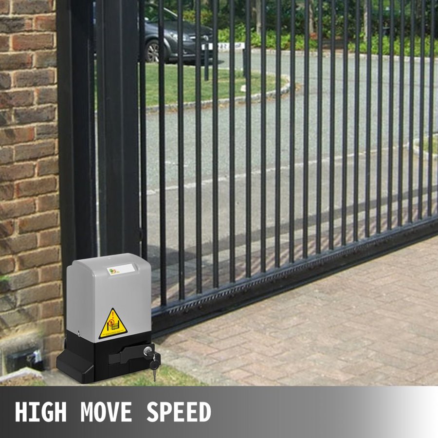 VEVOR Automatic Sliding Gate Opener Kit – 600kg, 2 Remote