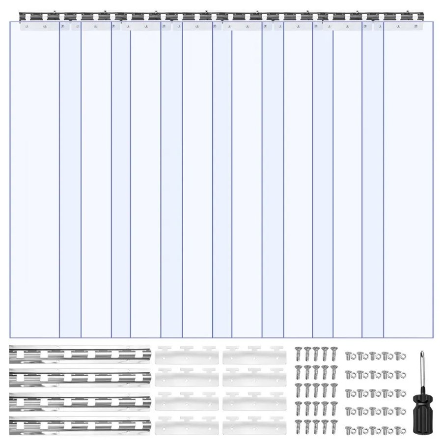 VEVOR Cooler Strip Curtains – 84×48 inch, 0.08 inch Thick