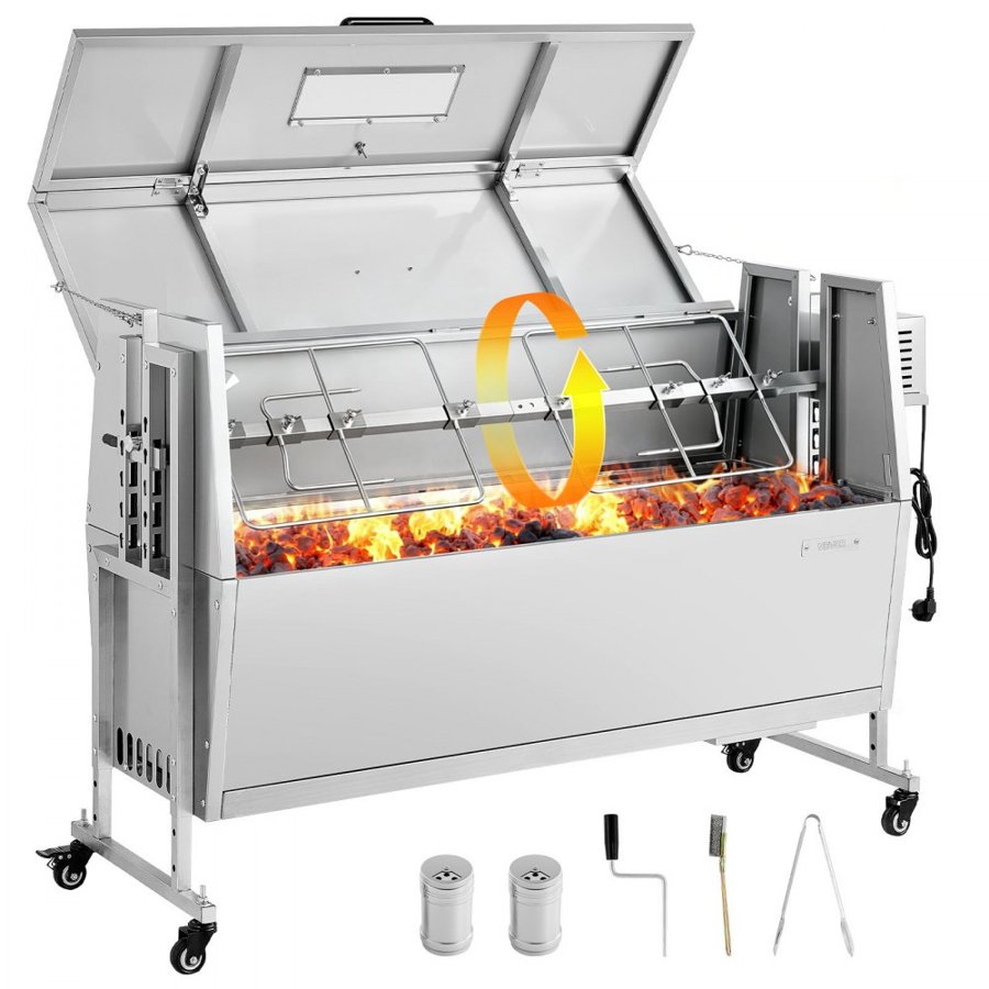 VEVOR Pig Roaster Rotisserie – 38W, 132LBS, 46", SUS304