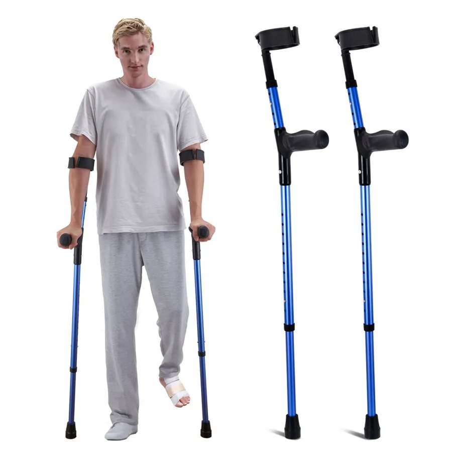 VEVOR Crutches For Walking - 11 Level Height Adjustment