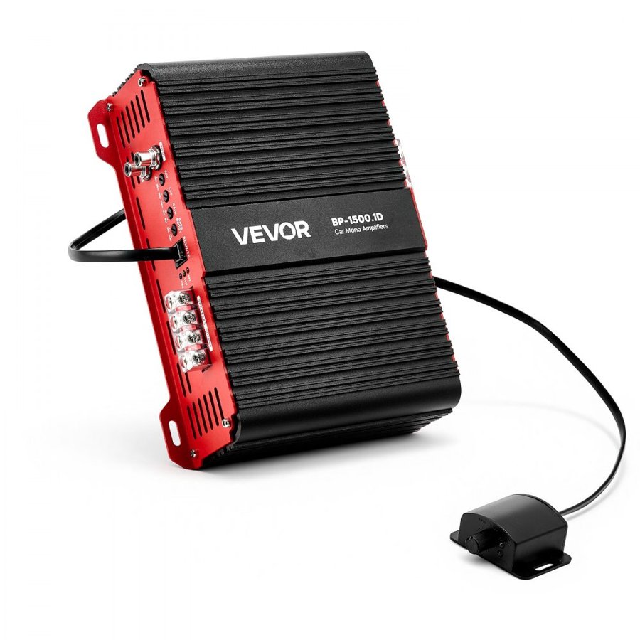 VEVOR Class D Monoblock Amplifier – 1500W RMS Car Subwoofer