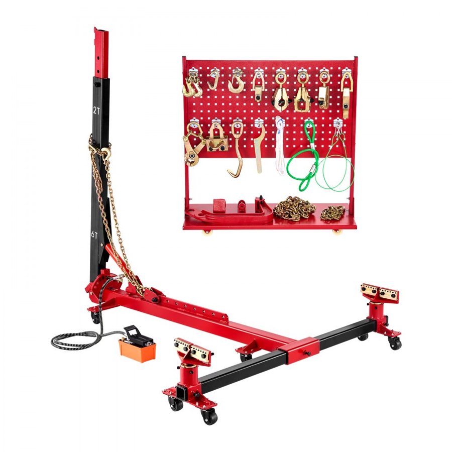 VEVOR Automotive Frame Puller — 6T Power Adjustable Post