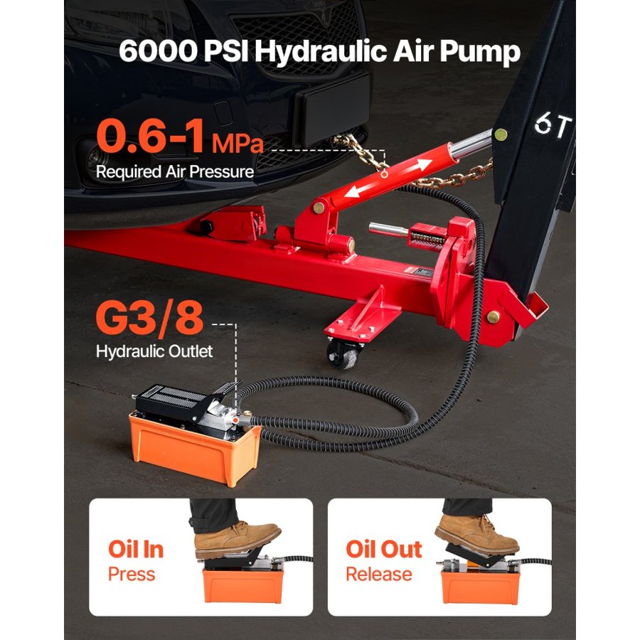 VEVOR Automotive Frame Puller — 6T Power Adjustable Post