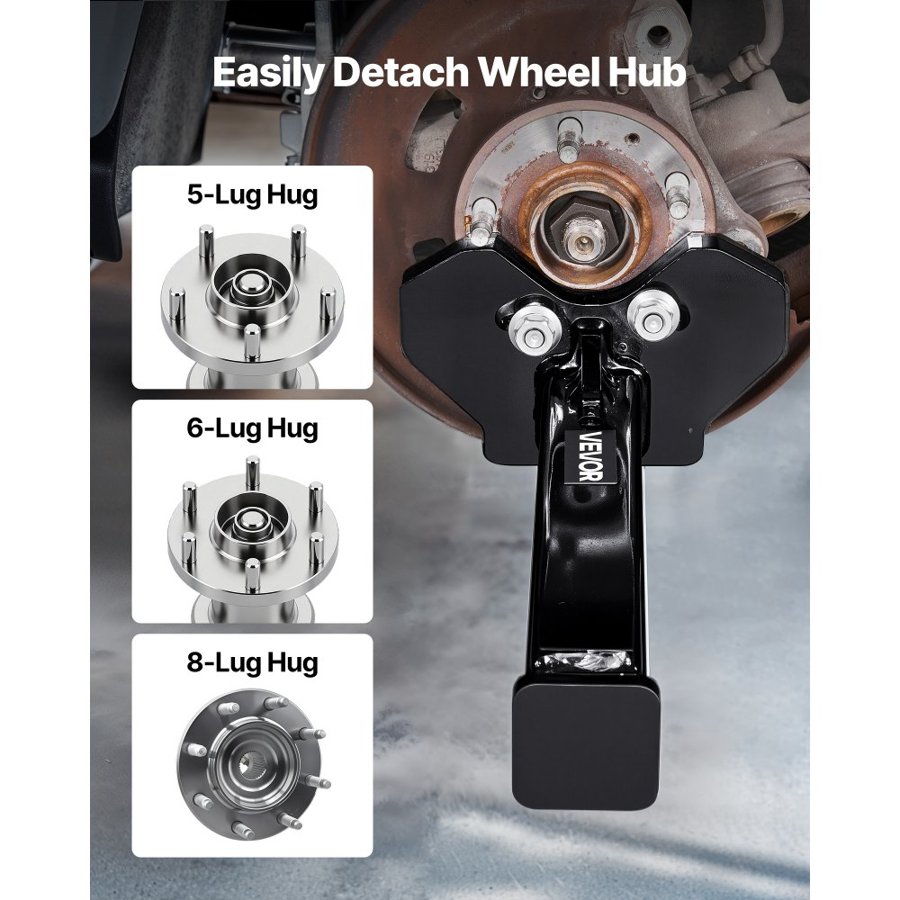 VEVOR Wheel Hub Removal Tool – 5, 6, 8 Lug Hubs, M12 x 1.25