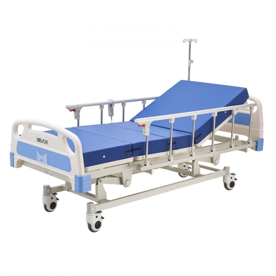 VEVOR 3 Function Electric Hospital Bed – 250kg, 5" Casters
