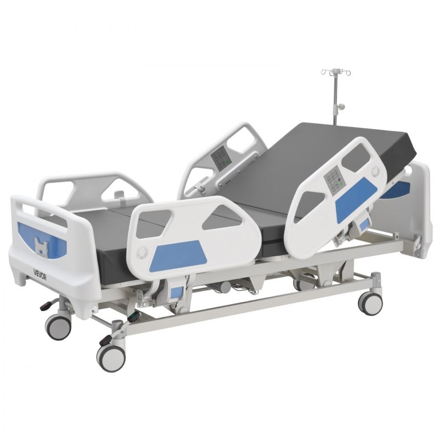 VEVOR 5 Function Full Electric Hospital Bed – 1 Touch, 0-45°