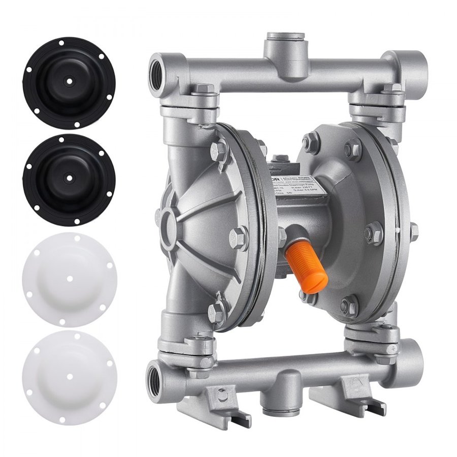 VEVOR Pneumatic Diaphragm Pump – 6.6 GPM, 3/8 Inch, 100 PSI
