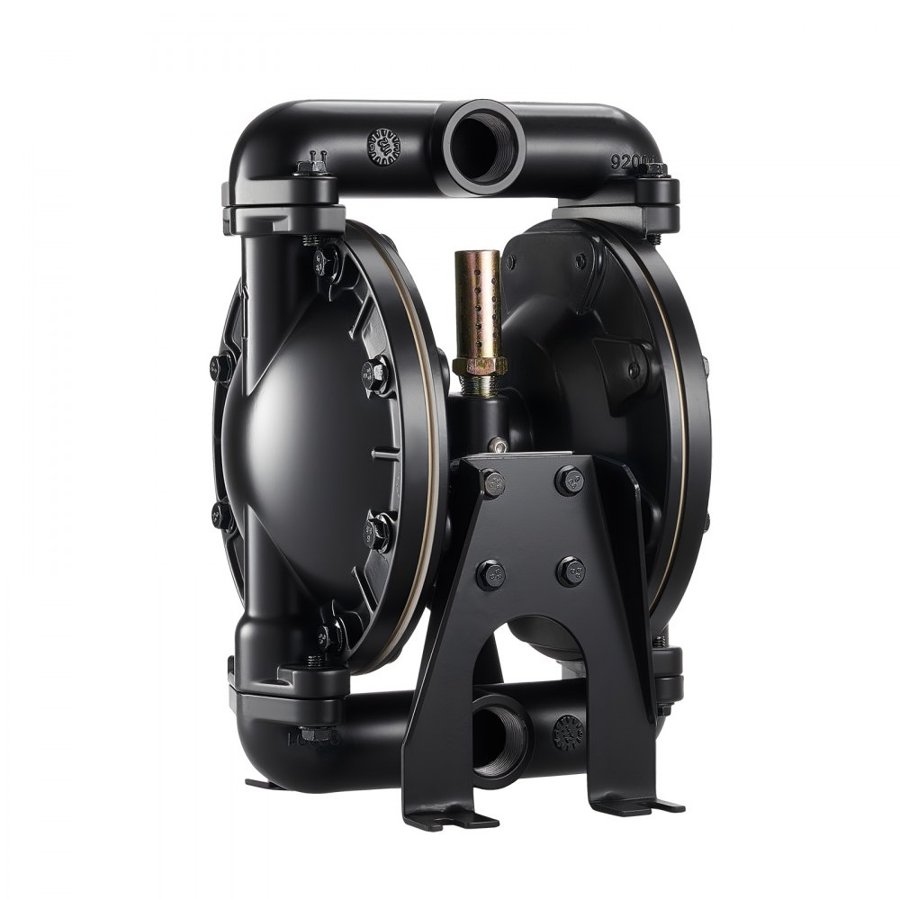 VEVOR Air Operated Double Diaphragm Pump, 132 L/min Max, Standard Inlet & Outlet Air Pneumatic Waste Oil Transfer Pump, Aluminum Alloy Body, Dual Diaphragms, for Diesel, Grease, Kerosene, Gasoline