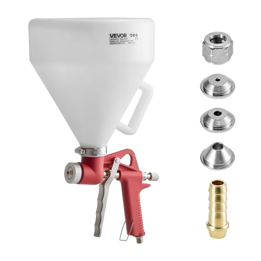 VEVOR Drywall Texture Hopper – 1.45 Gal, 3 Nozzles