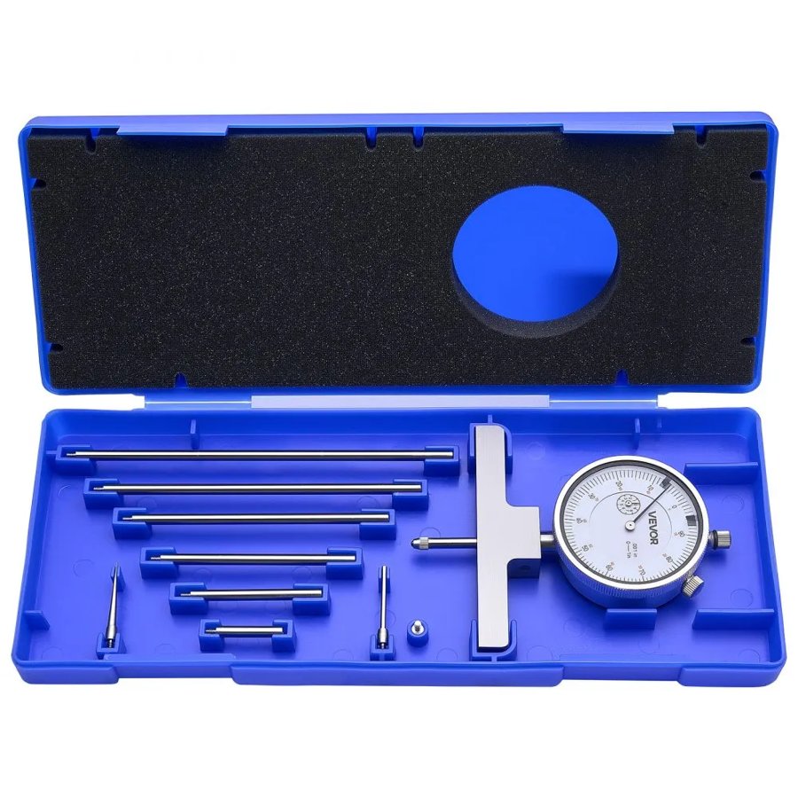 VEVOR Digital Depth Gauge Micrometer – 0–22", 0.001"Accuracy