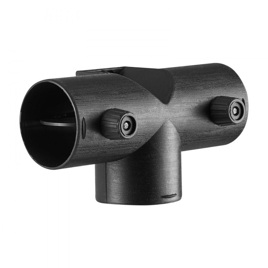 VEVOR Diesel Heater Connector, 59mm Diesel Heater Duct Connector Accessories, T-shape 3 Way Air Vent Connectors with 2 90° Rotatable Valves, Black Joint Connectors for 2KW Diesels Heaters