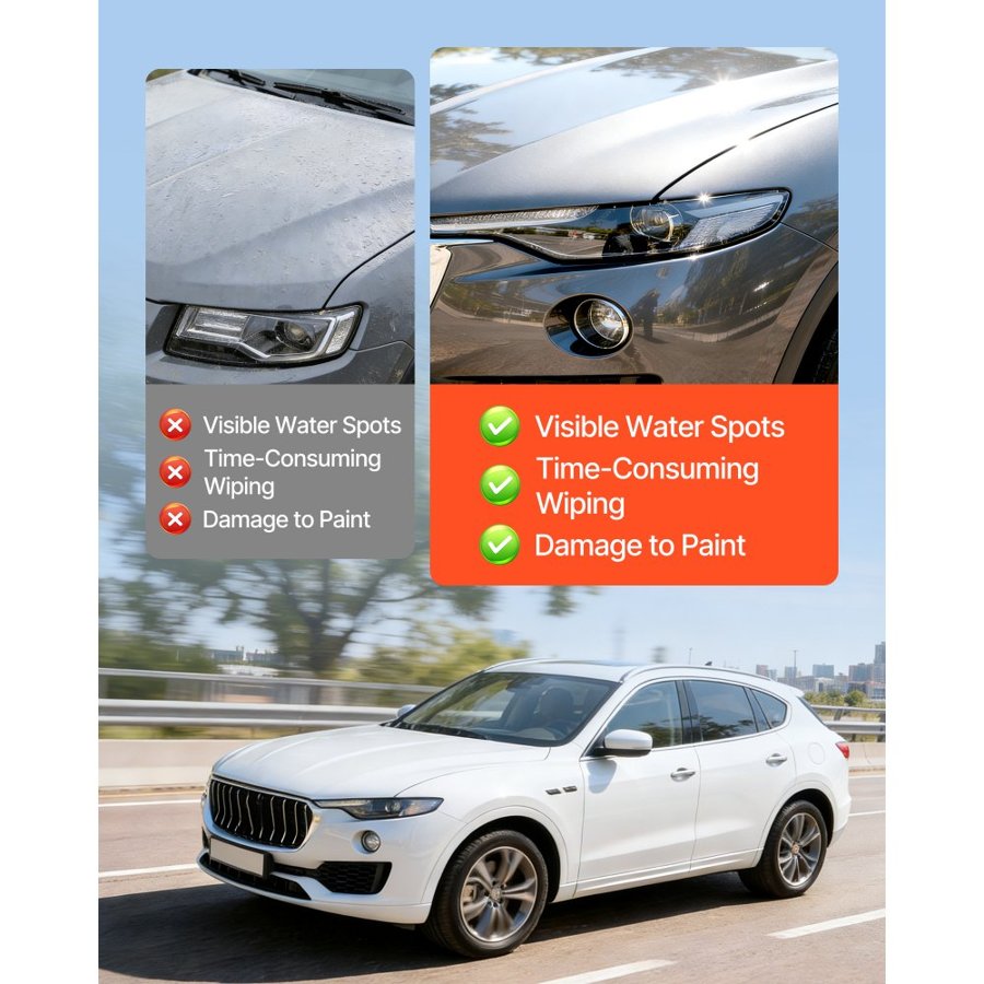 VEVOR Deionized Filter for Spotless Car Wash System, 2 x 0.5L Color Changing DI Resin Filter Replacement - Compatible with PRS-101XC Deionized Water System for Cars RVs Windows