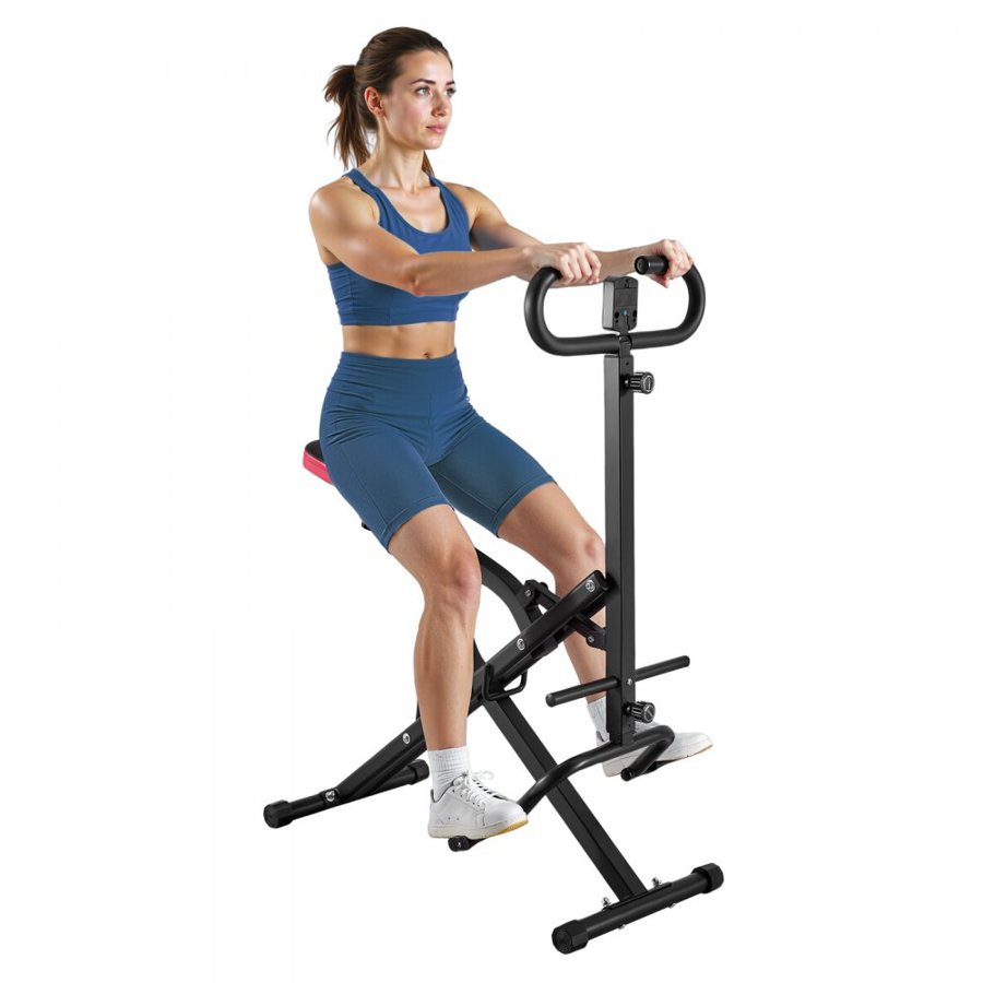VEVOR Squat Rowing Machine – 12-Gear Resistance, 300 lbs