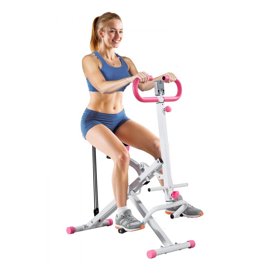 VEVOR Row and Ride Squat Machine – Q235 steel, 300 LBS