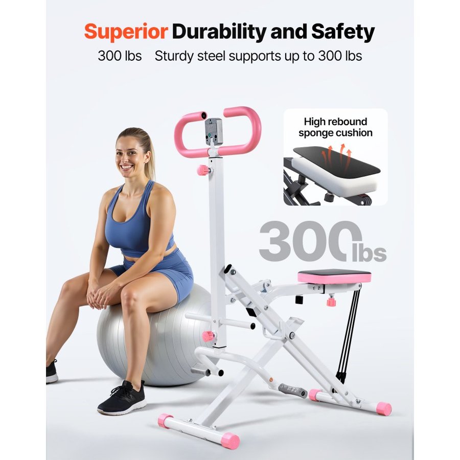 VEVOR Row and Ride Squat Machine – Q235 steel, 300 LBS