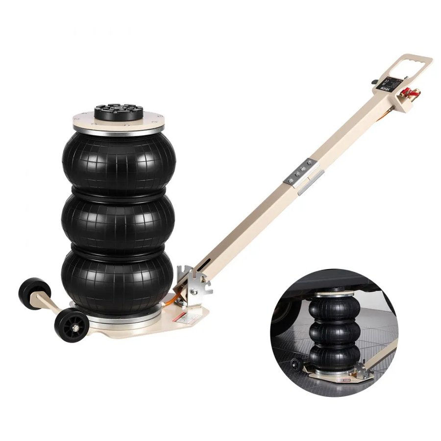 VEVOR 3 Ton Triple Bag Air Jack – 1.6s Fast Lift, 17.7" Max
